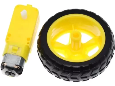 Motor de Cc + ruedas