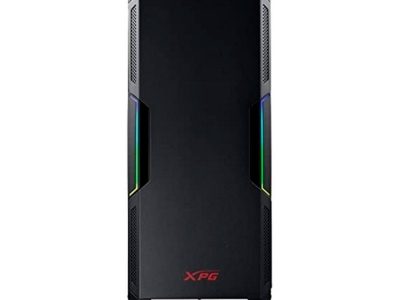Chasis gamer XPG by ADATA STARKER Negro / ATX / Vidrio templado X1 / 1 Fan cooler ARGB + 1 Fan Cooler Standard + Fuente de poder XPG PROBE / 600 Watts / Certificada 80 Plus Bronze