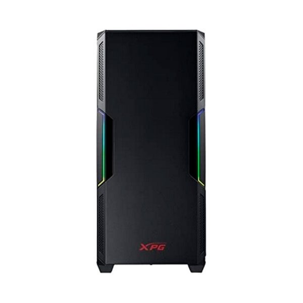 Chasis gamer XPG by ADATA STARKER Negro / ATX / Vidrio templado X1 / 1 Fan cooler ARGB + 1 Fan Cooler Standard + Fuente de poder XPG PROBE / 600 Watts / Certificada 80 Plus Bronze