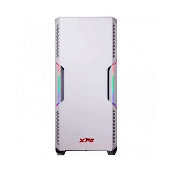 Chasis gamer XPG by ADATA STARKER Blanco / ATX / Vidrio templado X1 / 1 Fan cooler ARGB + 1 Fan Cooler Standard + Fuente de poder XPG PROBE / 600 Watts / Certificada 80 Plus Bronze