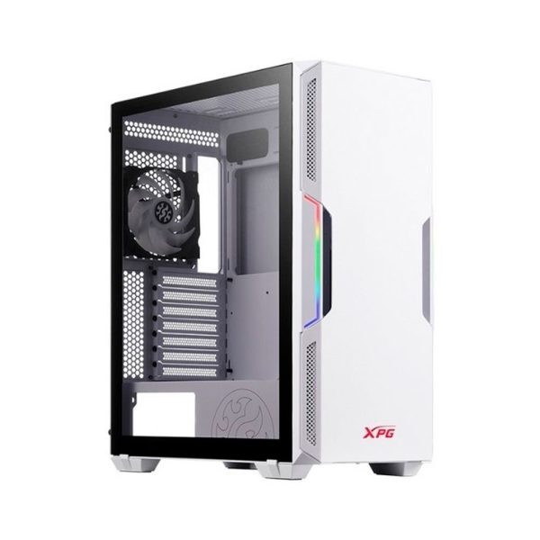 Chasis gamer XPG by ADATA STARKER Blanco / ATX / Vidrio templado X1 / 1 Fan cooler ARGB + 1 Fan Cooler Standard + Fuente de poder XPG PROBE / 600 Watts / Certificada 80 Plus Bronze - Imagen 3