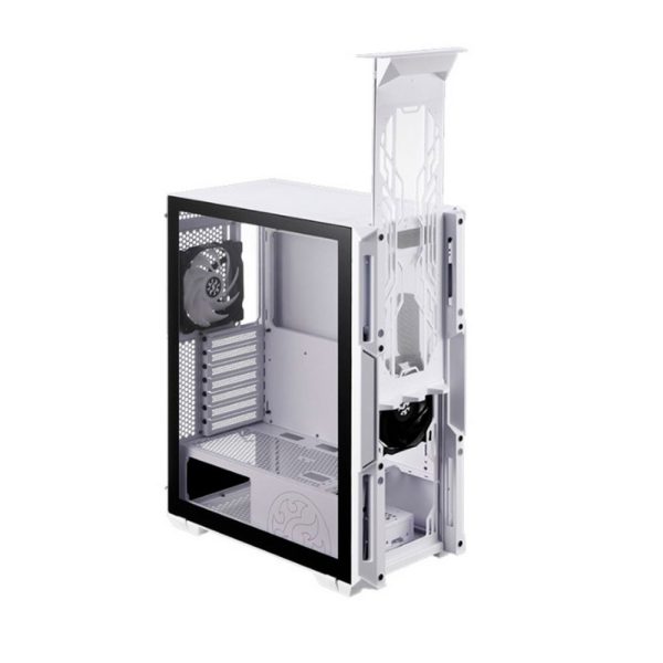 Chasis gamer XPG by ADATA STARKER Blanco / ATX / Vidrio templado X1 / 1 Fan cooler ARGB + 1 Fan Cooler Standard + Fuente de poder XPG PROBE / 600 Watts / Certificada 80 Plus Bronze - Imagen 4