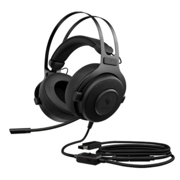 Diademas HP Omen, sonido envolvente 7.1 con entrada USB, Negro - Imagen 4