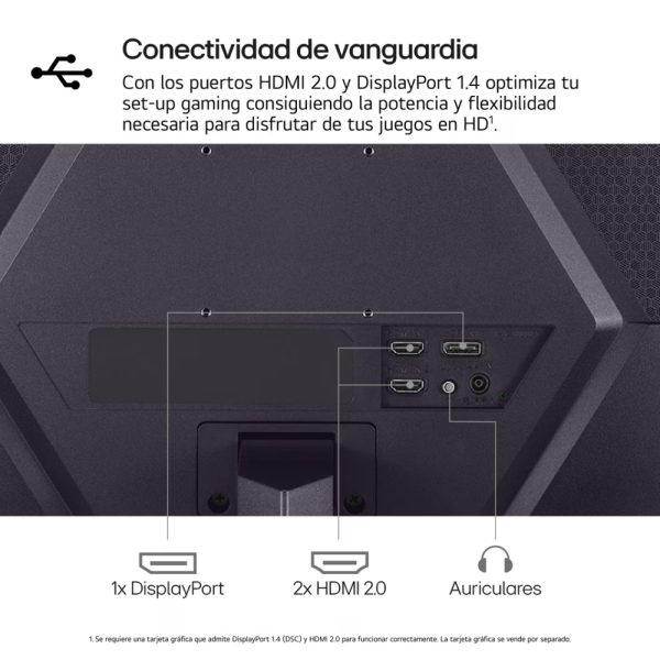 Monitor LG Gaming UltraGear 24GS50F-B FULL HD 1920 x 1080 - Imagen 3