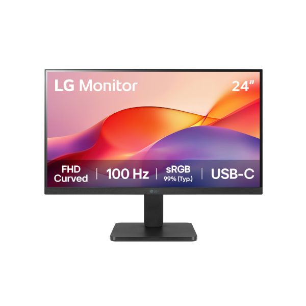 Monitor LG 24'' Curvo FHD con USB-C  100Hz