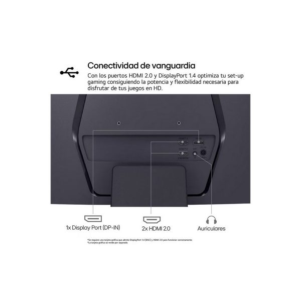 Monitor Gamer UltraGear 27 QHD 2560 x 1440  Curvo - Imagen 3