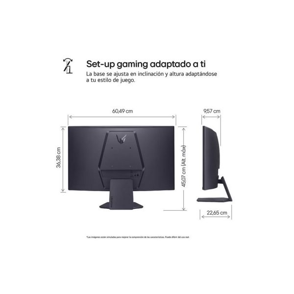 Monitor Gamer UltraGear 27 QHD 2560 x 1440  Curvo - Imagen 4