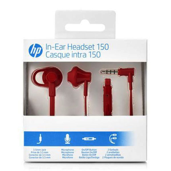 Manos Libres HP In Ear 150 DOHA Rojo