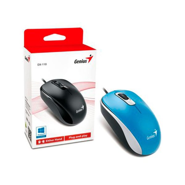 Mouse GENIUS Alámbrico Usb Dx 120 COLOR Azul - Imagen 5