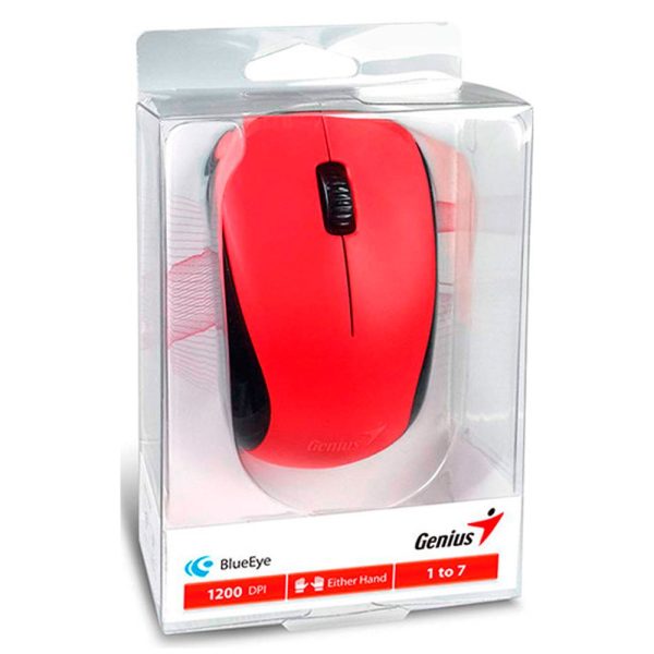 Mouse Inalámbrico GENIUS 2.4 GHz, BlueEye, COLOR Rojo - Imagen 5