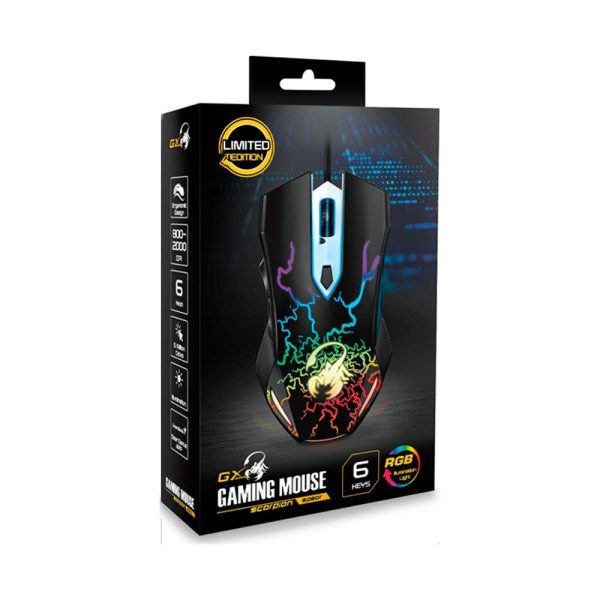 Mouse Gamer Genius Scorpion Spear Alambrico USB - Imagen 4