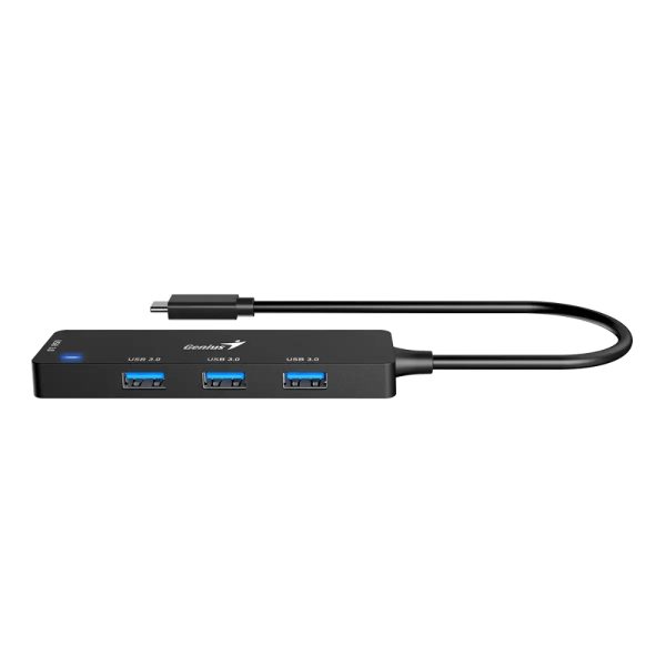 HUB USB-C GENIUS DE 4 PUERTOS BLACK - Imagen 4