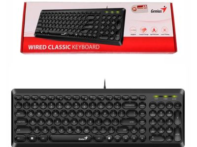 Teclado GENIUS SlimStar Q200 USB Alambrico COLOR Negro