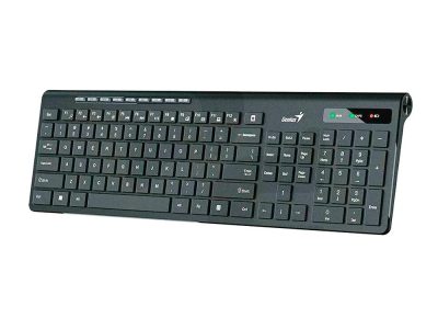 Teclado GENIUS SlimStar 7230 Teclas Tipo Chocolate Ergonómico COLOR Negro