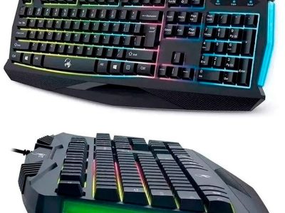 Teclado gamer GENIUS Gx, Iluminación led con 7 colores