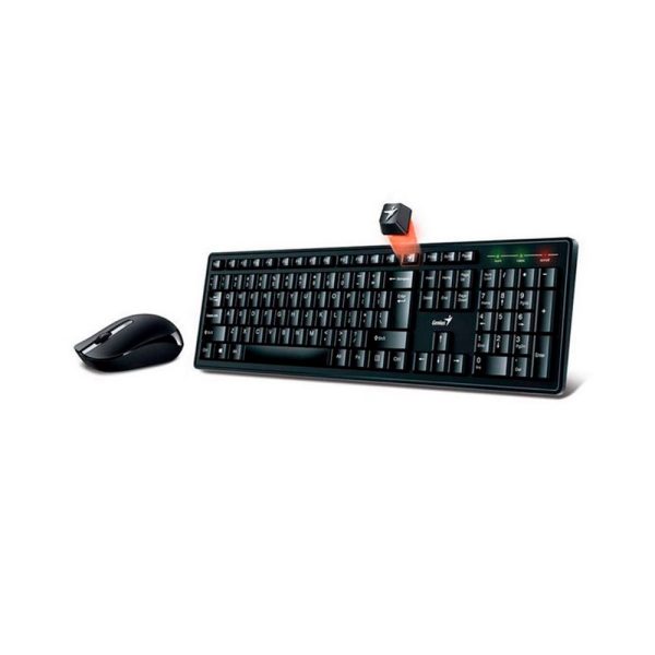 Combo Teclado + Mouse Genius Km-8200 Inalambrico Negro