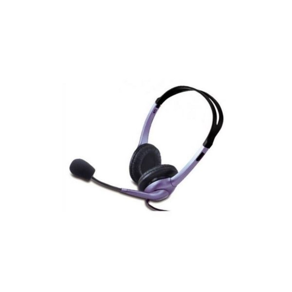 Audífono Diadema Genius HS-04S 2 Plug 3.5mm Azul-Negro - Imagen 3