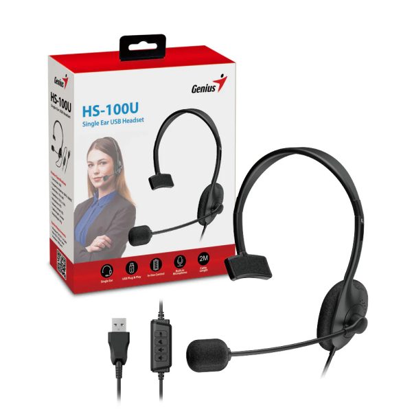 AUDIFONO PARA PC USB HS-100U BLACK