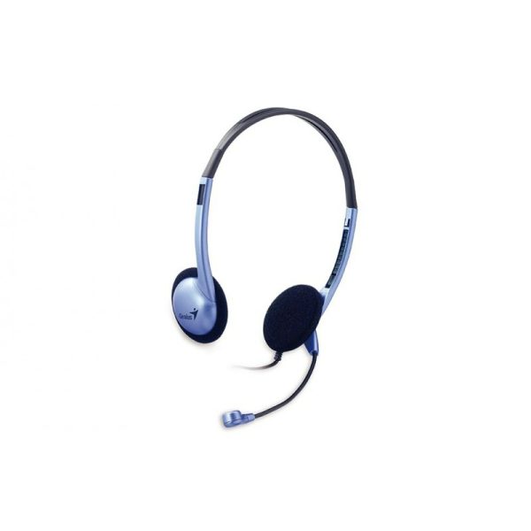 Audífono Diadema GENIUS HS-02B 2 Plug 3.5mm Azul-Negro - Imagen 3