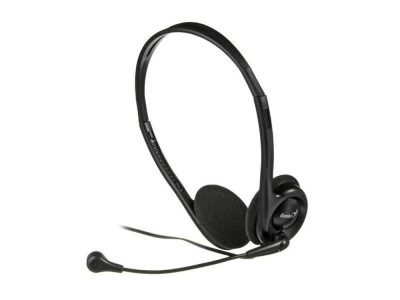 Audífono Diadema GENIUS Con Micrófono HS-200C 2 Plug 3.5mm COLOR Negro