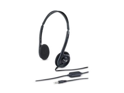 Audífono diadema GENIUS HS-200C 2 Plug 3.5mm Negro con Micrófono