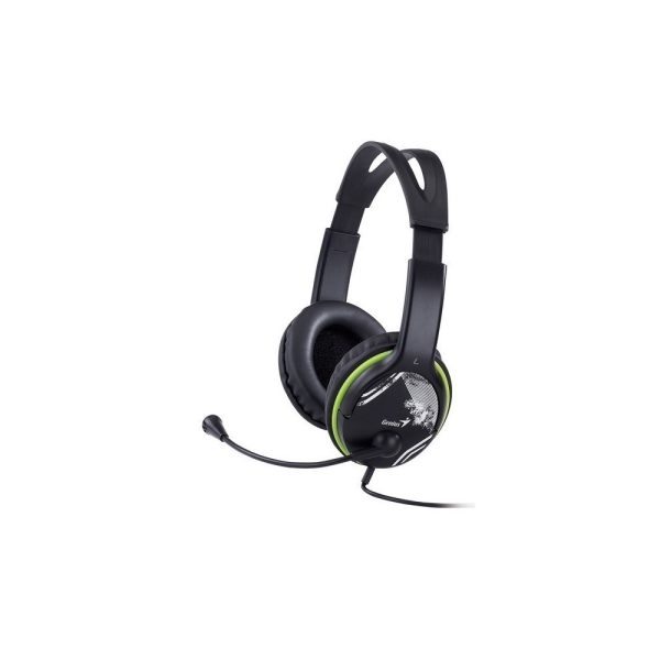 Audífono Diadema GENIUS HS-400A 2 plug 3.5mm Verde - Negro