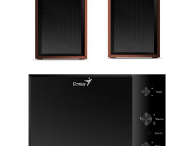 Parlante Genius SW-2.1 350 de madera 15W con subwoofer