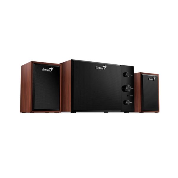 Parlante Genius SW-2.1 350 de madera 15W con subwoofer - Imagen 3