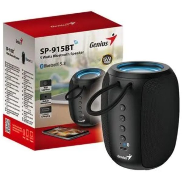 PARLANTE BLUETHOO SP-915BT BLACK - Imagen 5