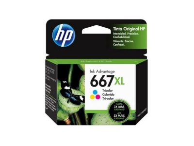 CARTUCHO HP TRICOLOR 667XL HP DESKJET INK ADVANTAGE 1216,1275,2335,2374,4175 330 pag