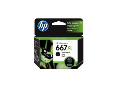 CARTUCHO HP NEGRO 667XL HP DESKJET INK ADVANTAGE 1216,1275,2335,2374,4175 480 pag