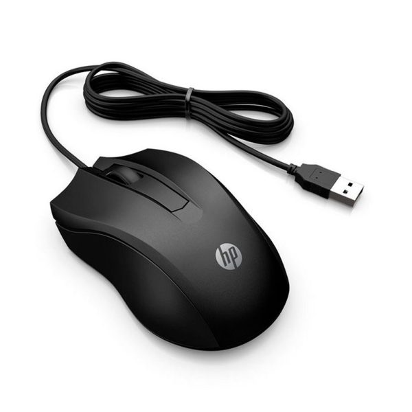 Mouse Con Cable HP 100 Negro - Imagen 3