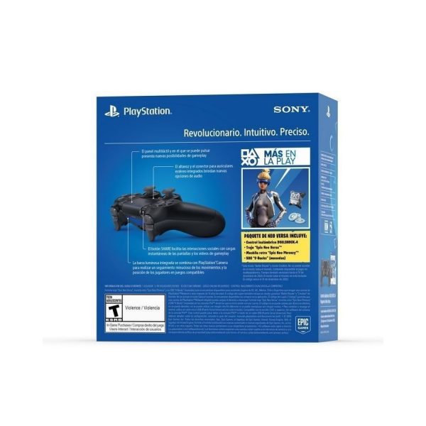 Control inalámbrico Sony para PLayStation 4 PS4 DUALSHOCK®4 Black + Fortnite - Imagen 4