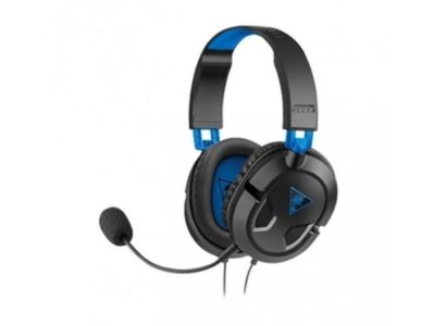 Audífonos Gaming alámbricos de Diadema con micrófono, Turtle Beach Recon, para PlayStation PS4 Ear Force Recon 50P, color Negro, Jack 3.5mm