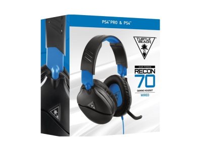 Audífonos de Diadema, alambrico, Turtle Beach Recon para Gamer con micrófono, Recon 70P. color negro, Plug 3.5mm.