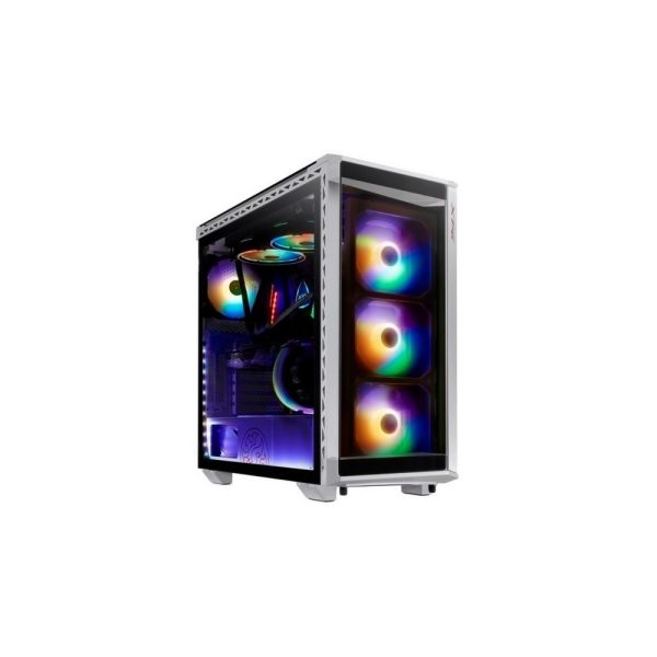 Chasis gamer XPG by ADATA BATTLECRUISER Blanco / Vidrio templado x4 / 4 Fan cooler ARGB