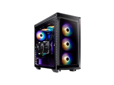 Chasis gamer XPG by ADATA BATTLECRUISER Negro / Vidrio templado X4 / 4 Fan cooler ARGB