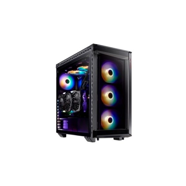 Chasis gamer XPG by ADATA BATTLECRUISER Negro / Vidrio templado X4 / 4 Fan cooler ARGB