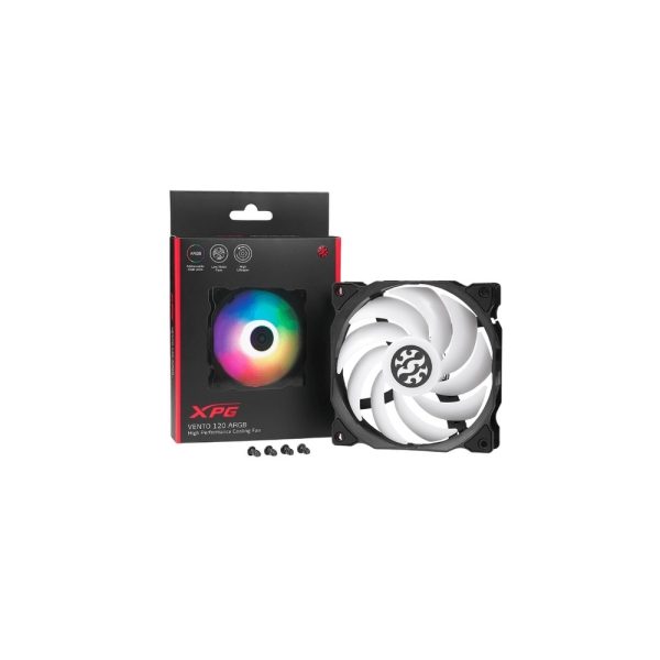 Fan Cooler (Ventilador) XPG by ADATA VENTO ARGB / 1.200 RPM / 60.000 Hrs. / 120 mm.
