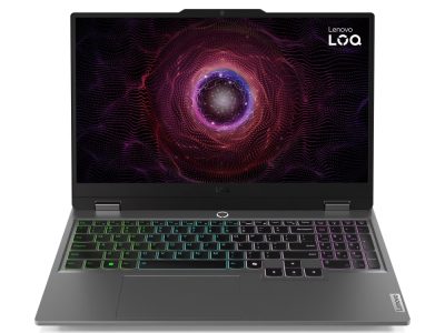 Portátil Lenovo LOQ 15ARP9 AMD Ryzen 7 7435HS 15,6 Pulgadas FHD Memoria 24GB Estado Solido 512GB Tarjeta de Video Nvidia RTX 4050 6GB Windows 11 Home Color Gris.