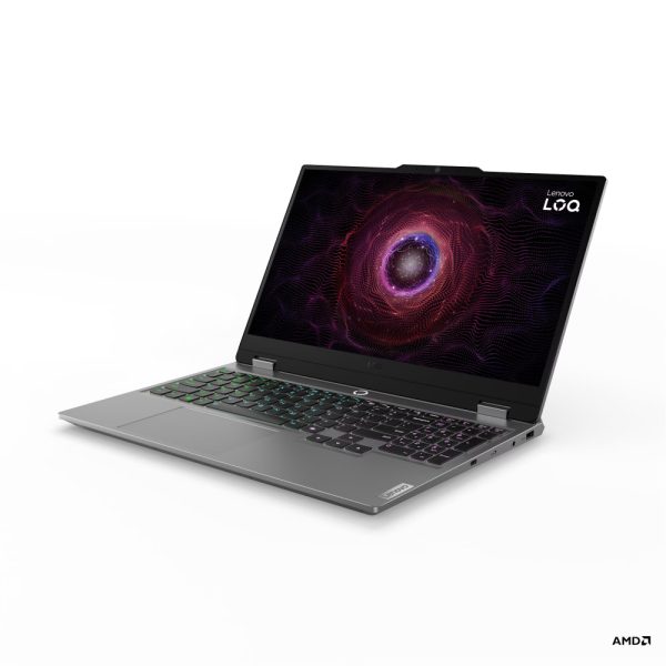 Portátil Lenovo LOQ 15ARP9 AMD Ryzen 7 7435HS 15,6 Pulgadas FHD Memoria 24GB Estado Solido 512GB Tarjeta de Video Nvidia RTX 4050 6GB Windows 11 Home Color Gris. - Imagen 3
