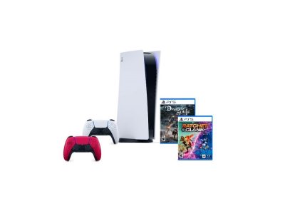 PS5 HW 1115 Standard + PS5 Dualsense Red + PS5 Demons + PS5 Ratchet