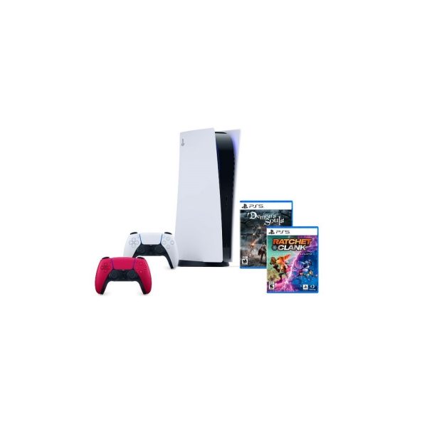 PS5 HW 1115 Standard + PS5 Dualsense Red + PS5 Demons + PS5 Ratchet