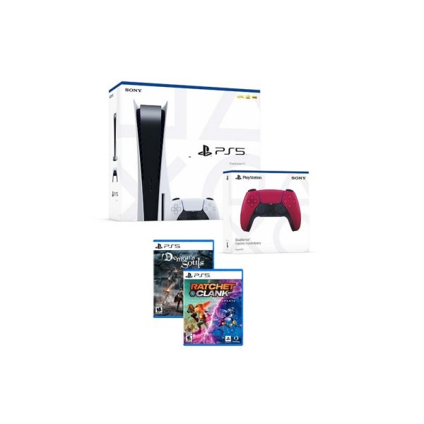 PS5 HW 1115 Standard + PS5 Dualsense Red + PS5 Demons + PS5 Ratchet - Imagen 3