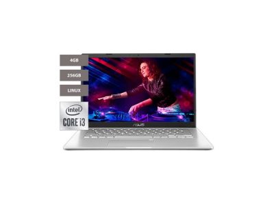 Portátil ASUS  X409JA-EK078 Intel® Core™ i3-1005G1, FHD 14,4GB, 256 SSD,SO Endless, Sin Unidad Óptica, FingerPrint, TRANSPARENT SILVER.