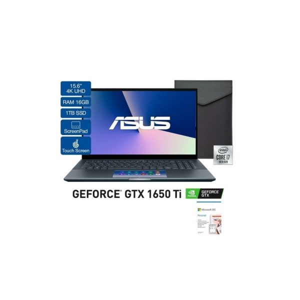 Portátil ASUS UX535LI-E2147TS Intel® Core™ i7-10750H Processor 2.6 GHz , 15.6 4K, 16GB,  1TB SSD,SO Windows 10 , Sin Unidad Óptica, NVIDIA® GeForce® GTX 1650 Ti 4GB GDDR6, Pine Grey. - Imagen 3