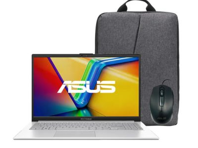 Portátil ASUS Vivobook Go 15  E1504GA-NJ531W  Intel® Core™ i3-N305, 15,6 FHD, 8GB, 512 SSD,Windows 11 Home, Cool Silver,  Morral y Mouse.