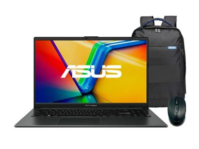 Portátil ASUS Vivobook Go 15  E1504GA-NJ330W Intel® Core™ i3-N305, 15,6 FHD, 8GB, 512 SSD,SO W 11 Home, Mixed Black. Morral y Mouse.