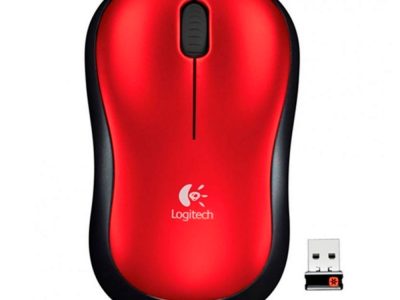 Mouse M185 Logitech Inalámbrico Receptor USB Rojo