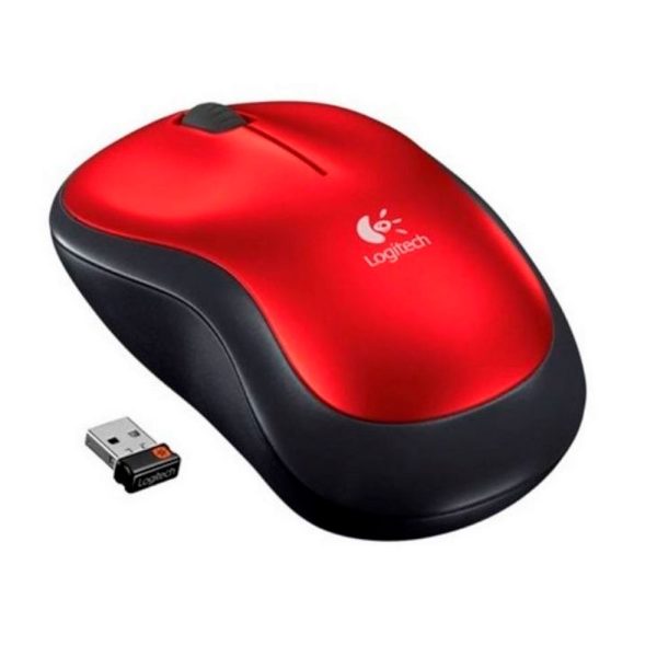 Mouse M185 Logitech Inalámbrico Receptor USB Rojo - Imagen 3